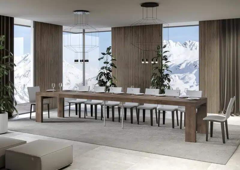 Tavolo allungabile 180/440x90 cm Roxell Premium noce - foto 4