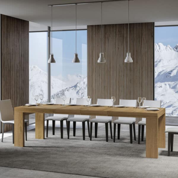 Tavolo allungabile 200/460x90 cm Roxell Premium quercia natura