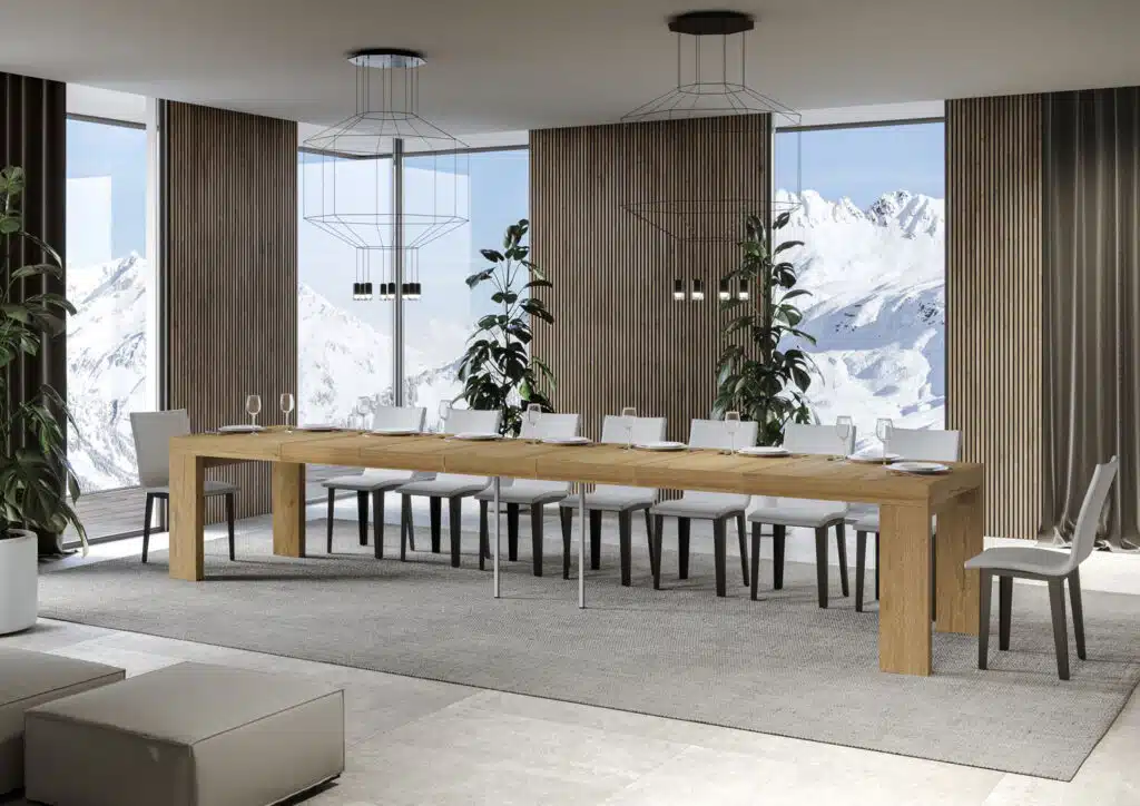 Tavolo allungabile 200/460x90 cm Roxell Premium quercia natura - foto 4