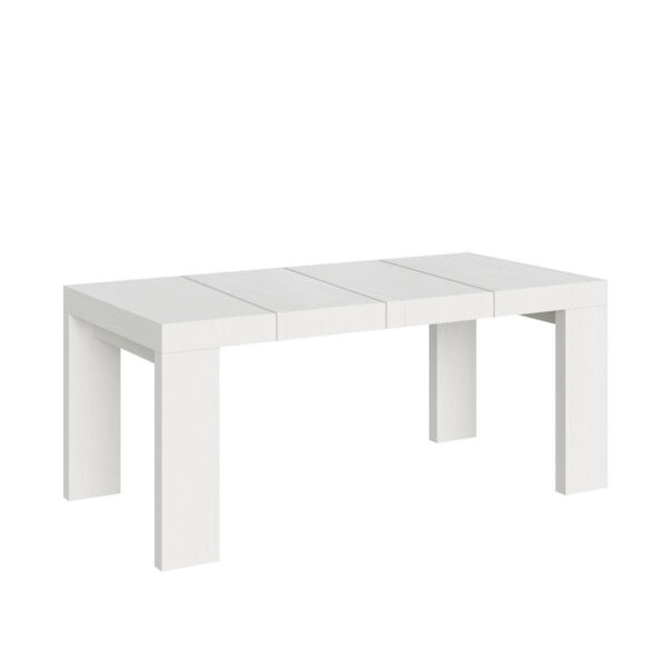 Tavolo allungabile 90/246x90 cm Roxell Premium bianco frassino