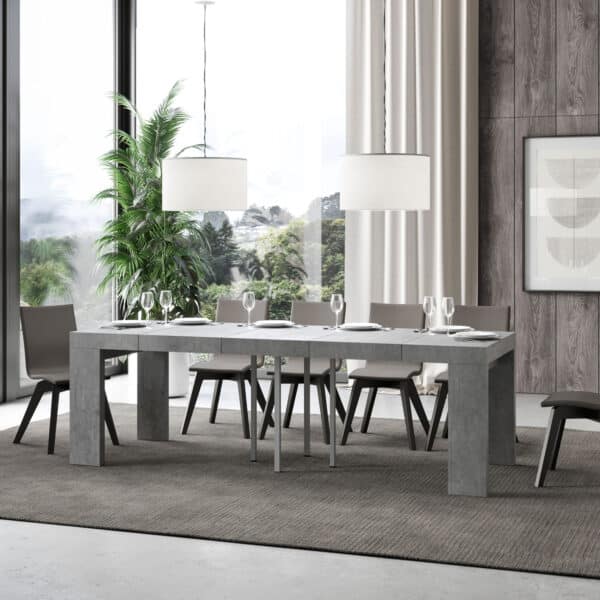 Tavolo allungabile 120/224x90 cm Roxell Premium cemento