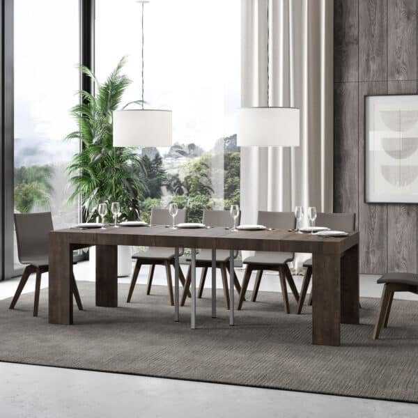 Tavolo allungabile 120/224x90 cm Roxell Premium noce