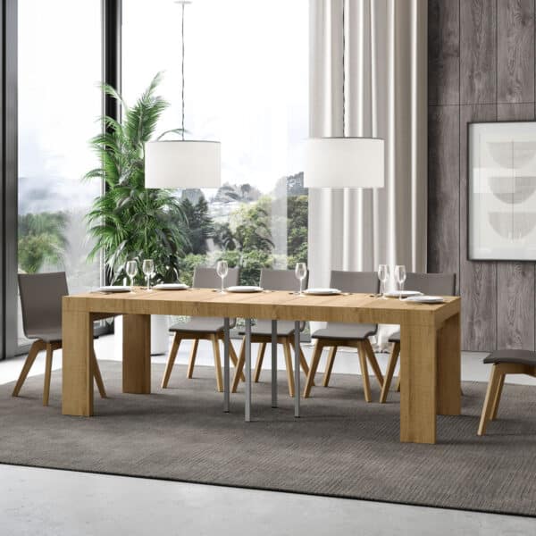 Tavolo allungabile 120/224x90 cm Roxell Premium quercia natura