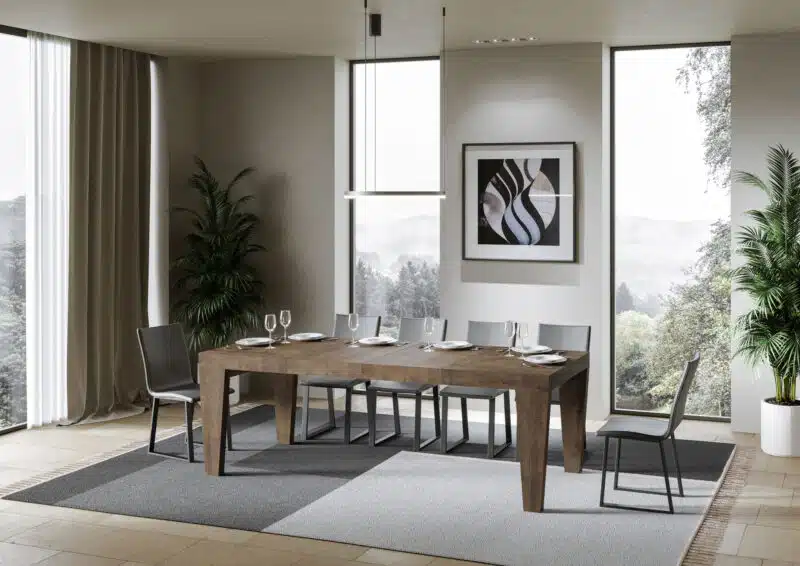 Tavolo allungabile 140/400x90 cm Spimbo Premium noce - foto 3