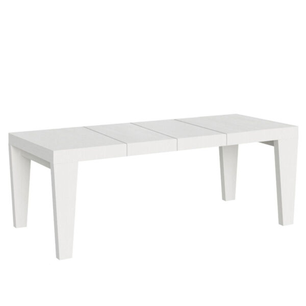 Tavolo allungabile 160/264x90 cm Spimbo Premium bianco frassino