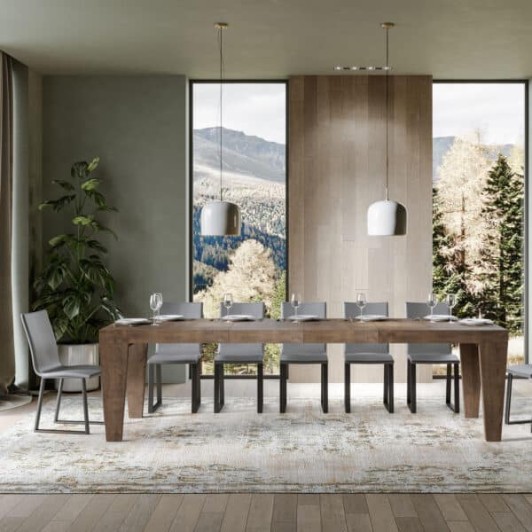 Tavolo allungabile 200/460x90 cm Spimbo Premium noce
