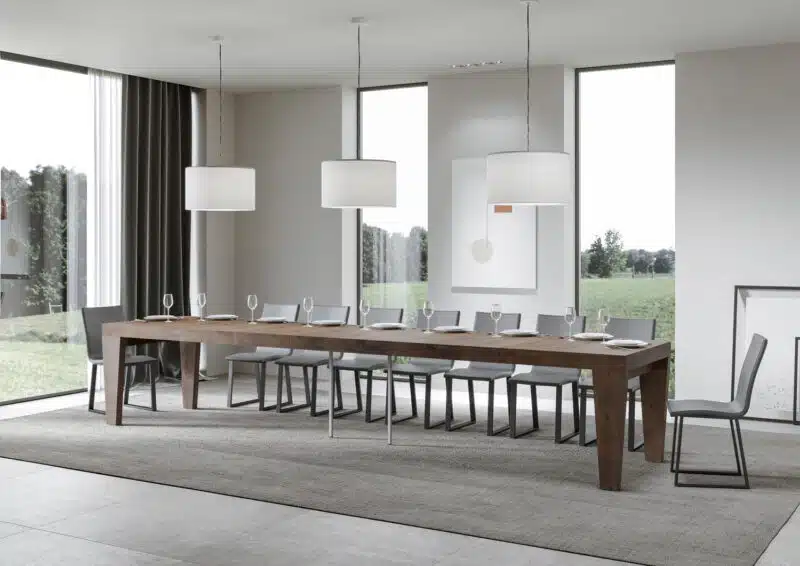 Tavolo allungabile 140/400x90 cm Spimbo Premium noce - foto 4