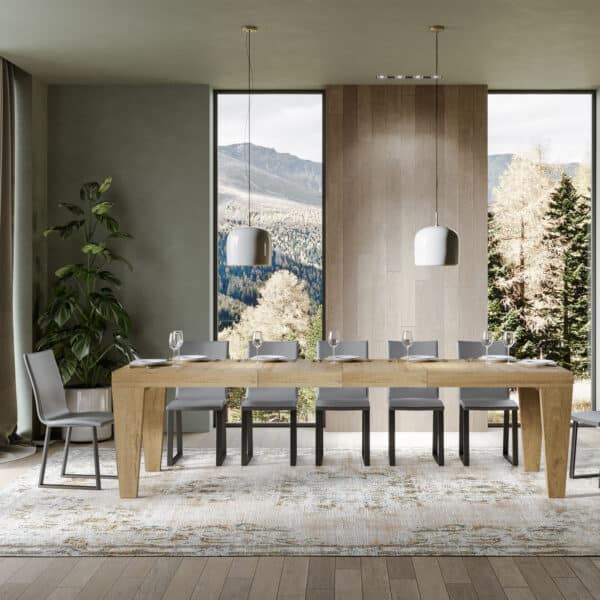 Tavolo allungabile 200/460x90 cm Spimbo Premium quercia natura