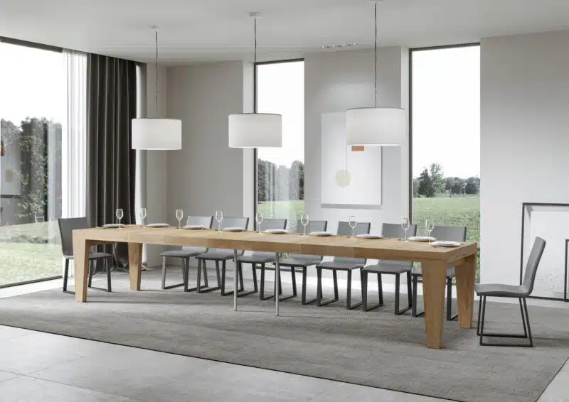 Tavolo allungabile 200/460x90 cm Spimbo Premium quercia natura - foto 4