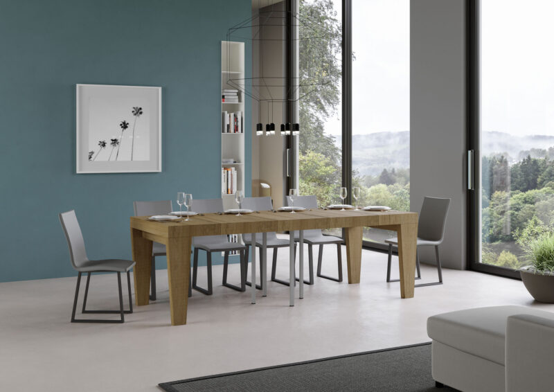 Tavolo allungabile 90/246x90 cm Spimbo Premium quercia natura - immagine 3
