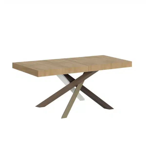 Tavolo allungabile 140/244x90 cm Volantis Premium quercia natura gambe multicolore 4/C