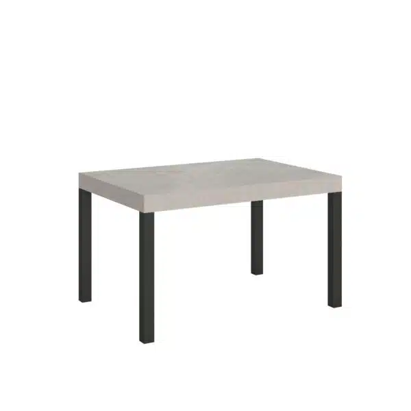 Tavolo allungabile 120/380x90 cm Everyday Premium cashmere gambe antracite