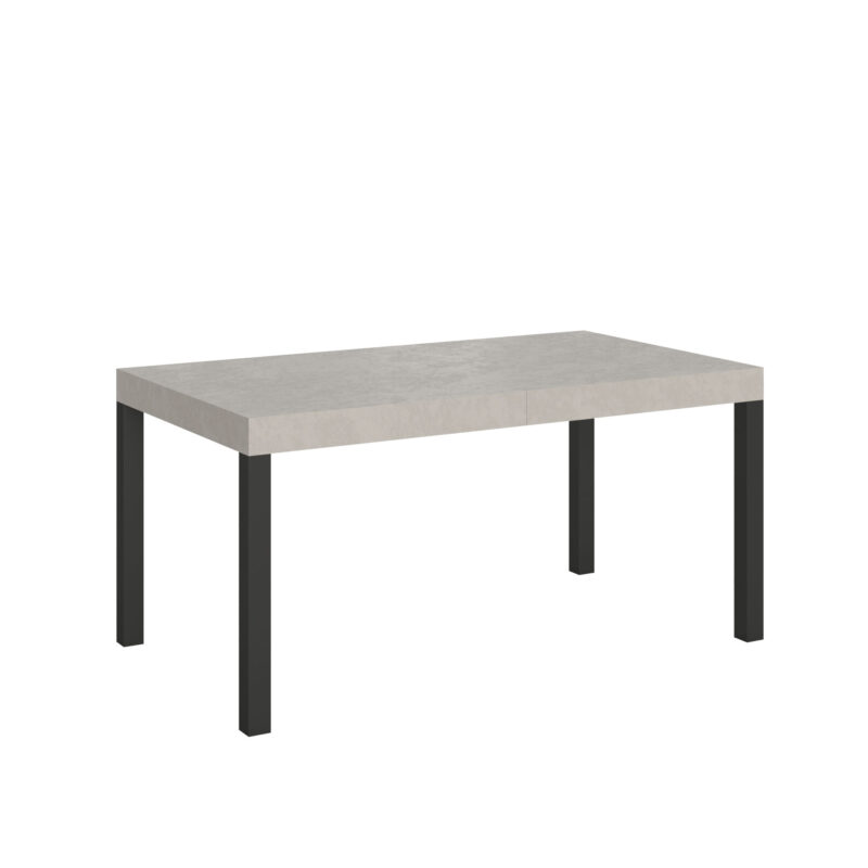 Tavolo allungabile 160/420x90 cm Everyday cashmere gambe antracite