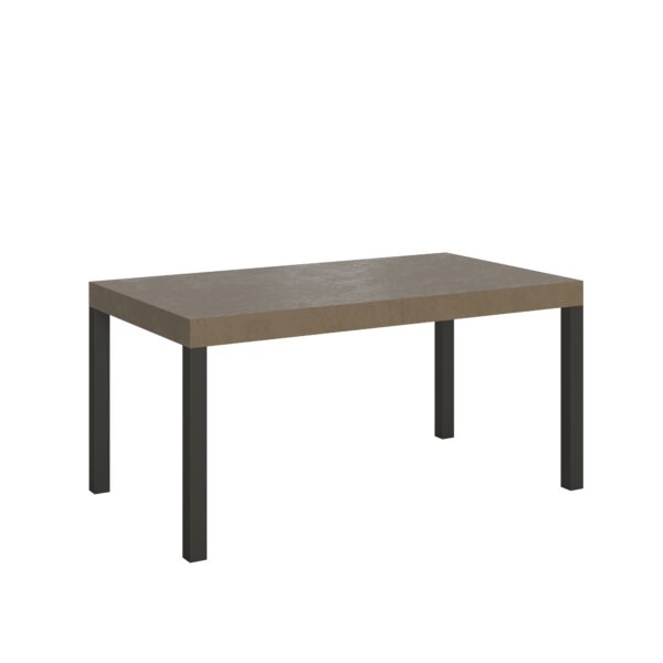 Tavolo allungabile 160/420x90 cm Everyday tortora gambe antracite