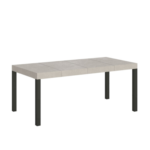 Tavolo allungabile 90/246x90 cm Everyday Premium cashmere gambe antracite