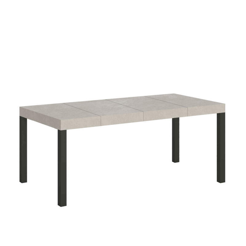 Tavolo allungabile 90/246x90 cm Everyday Premium cashmere gambe antracite