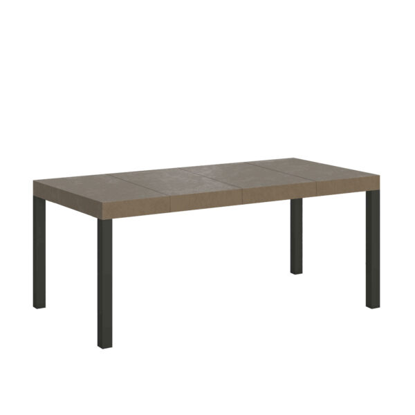Tavolo allungabile 90/246x90 cm Everyday Premium tortora gambe antracite