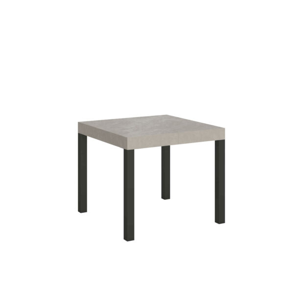 Tavolo allungabile 90/246x90 cm Everyday cashmere gambe antracite