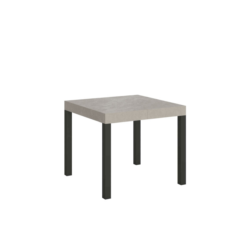 Tavolo allungabile 90/246x90 cm Everyday cashmere gambe antracite