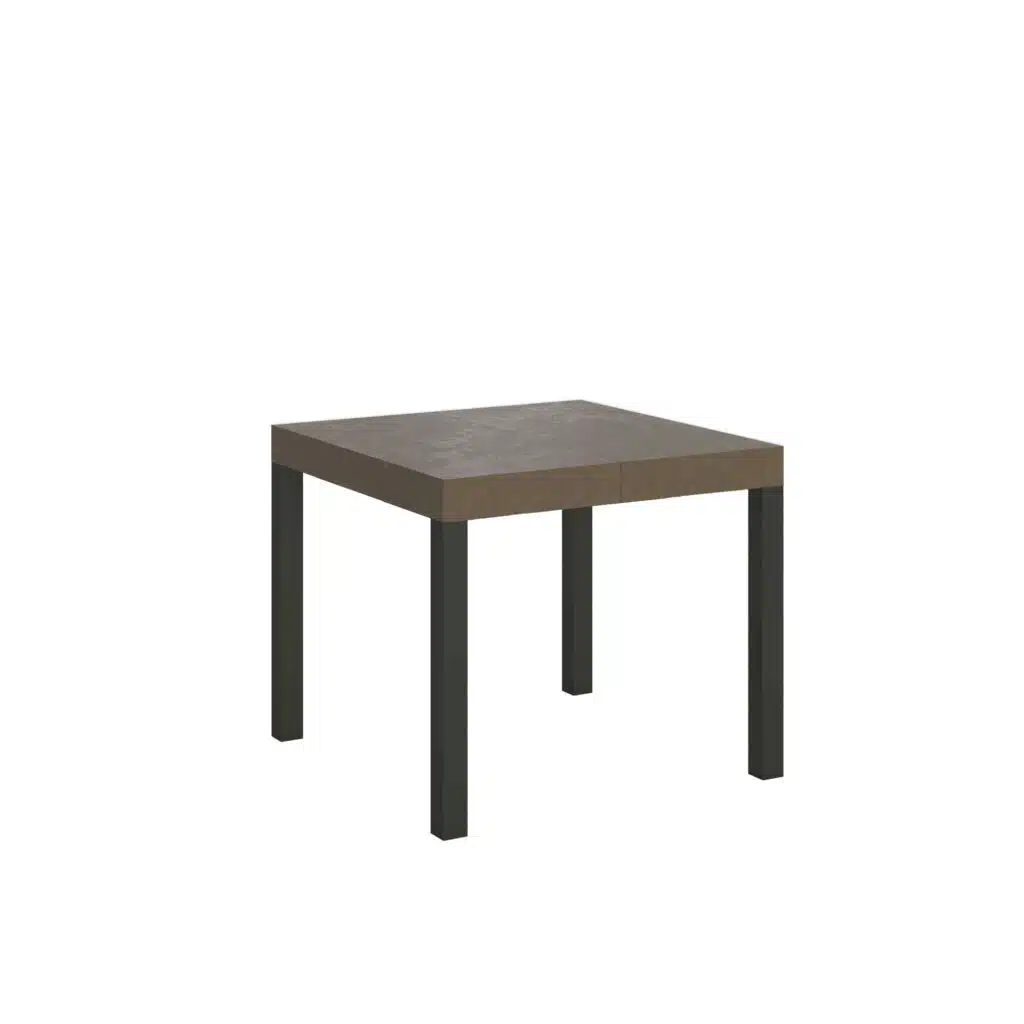 Tavolo allungabile 90/246x90 cm Everyday tortora gambe antracite - foto 1