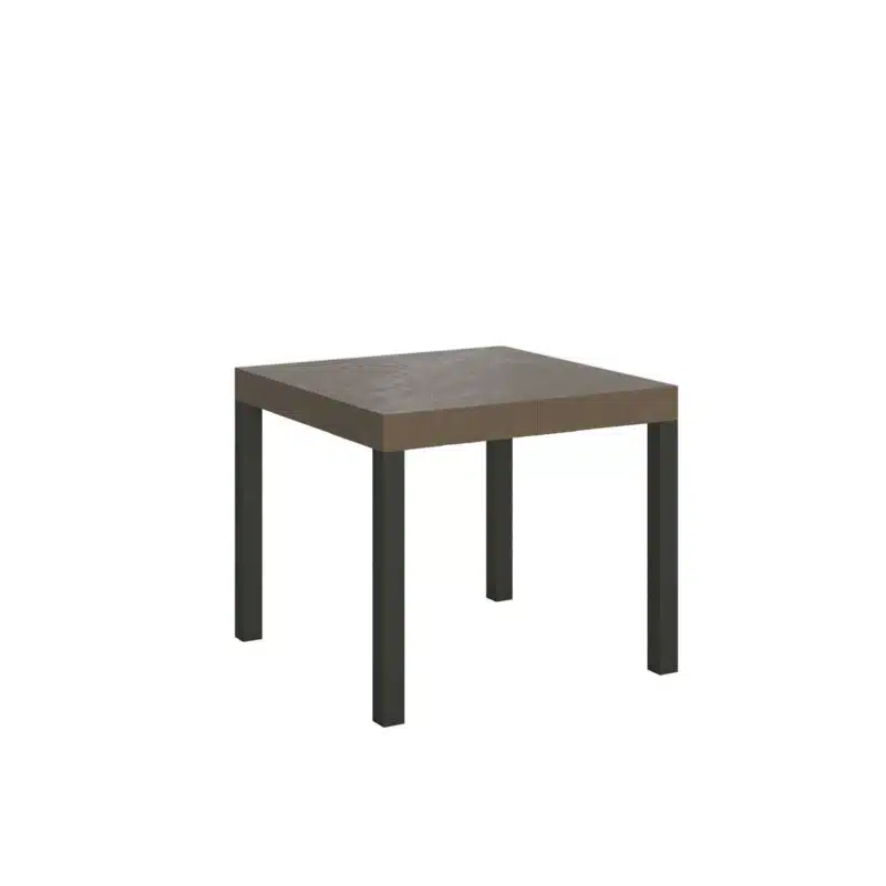 Tavolo allungabile 90/246x90 cm Everyday tortora gambe antracite - foto 1