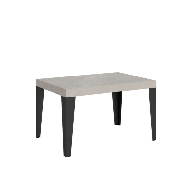 Tavolo allungabile 120/204x80 cm Flame cashmere gambe antracite