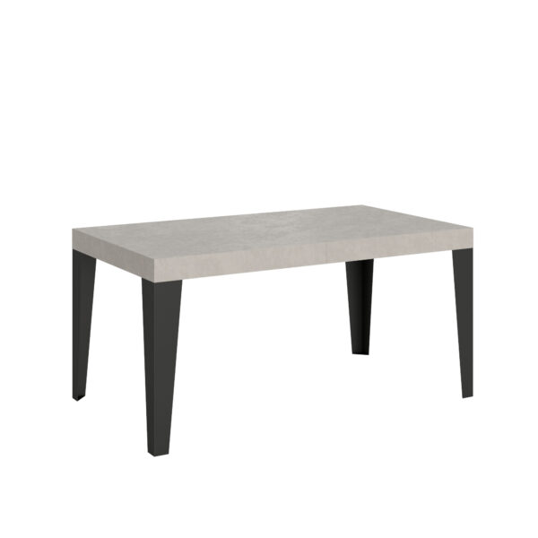 Tavolo allungabile 160/264x90 cm Flame cashmere gambe antracite