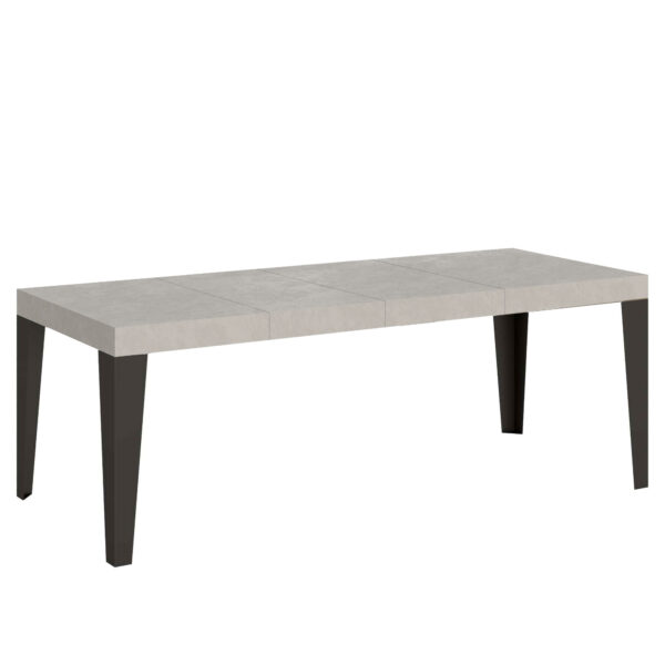 Tavolo allungabile 90/246x90 cm Flame Premium cashmere gambe antracite