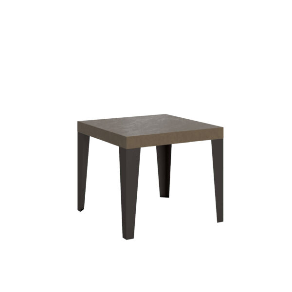 Tavolo allungabile 90/246x90 cm Flame tortora gambe antracite