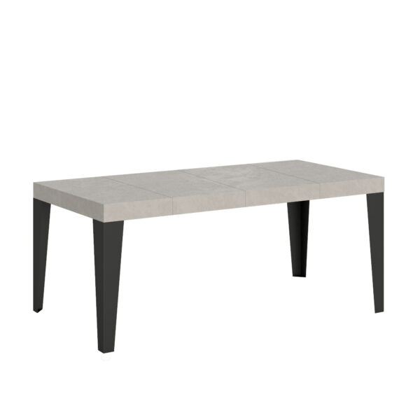 Tavolo allungabile 120/224x90 cm Flame Premium cashmere gambe antracite