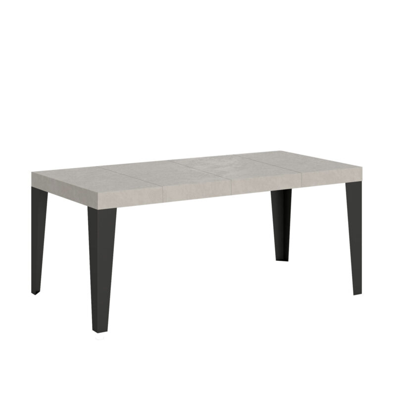 Tavolo allungabile 140/244x90 cm Flame Premium cashmere gambe antracite