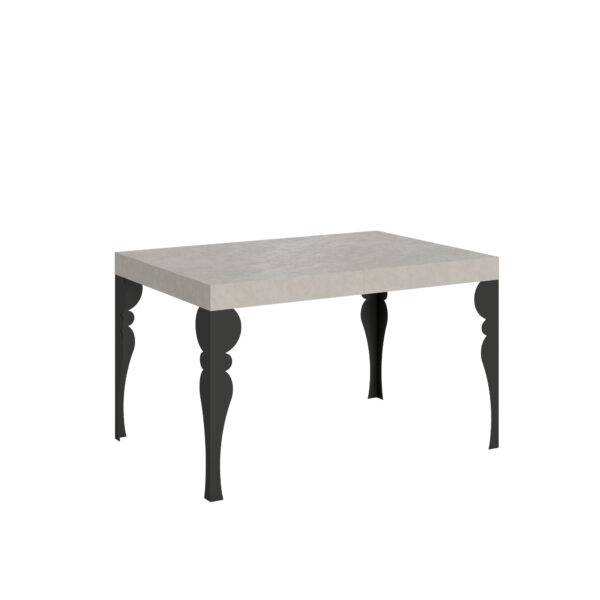 Tavolo allungabile 120/204x80 cm Paxon cashmere gambe antracite