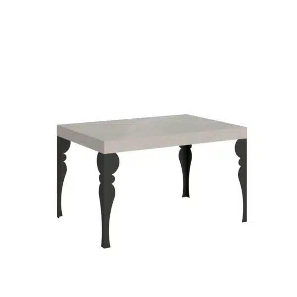 Tavolo allungabile 140/224x80cm Paxon cashmere gambe antracite