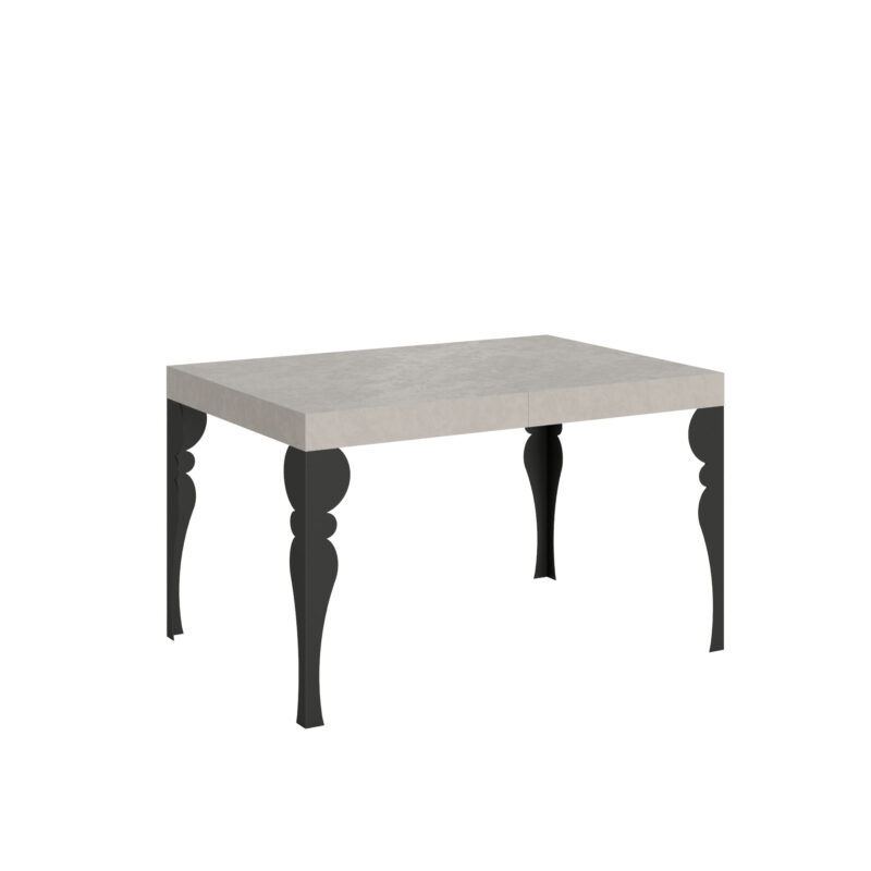Tavolo allungabile 140/224x80cm Paxon cashmere gambe antracite