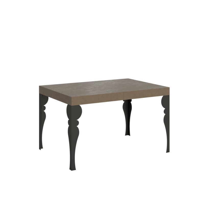 Tavolo allungabile 120/224x90 cm Paxon tortora gambe antracite