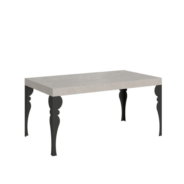 Tavolo allungabile 160/244x80 cm Paxon cashmere gambe antracite