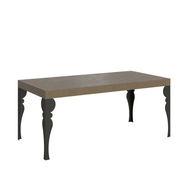 Tavolo allungabile 200/460x90 cm Paxon Premium tortora gambe antracite