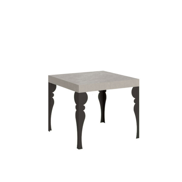 Tavolo allungabile 90/246x90 cm Paxon cashmere gambe antracite