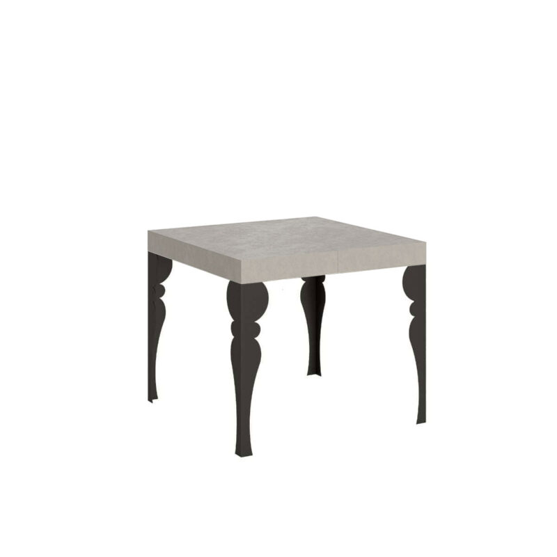 Tavolo allungabile 90/246x90 cm Paxon cashmere gambe antracite
