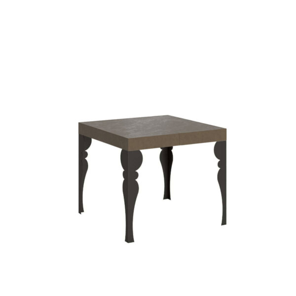 Tavolo allungabile 90/246x90 cm Paxon tortora gambe antracite