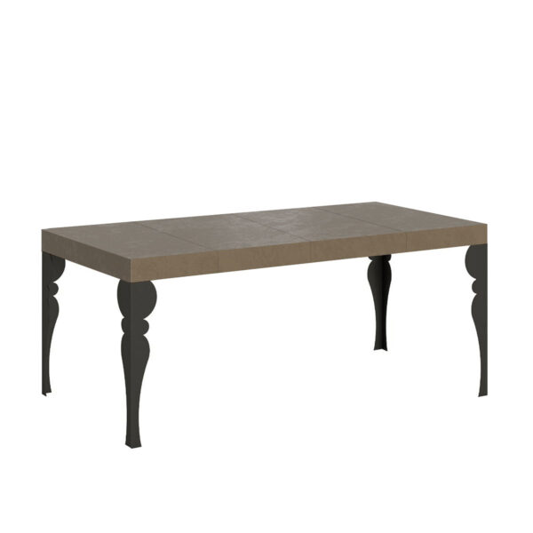 Tavolo allungabile 90/246x90 cm Paxon Premium tortora gambe antracite