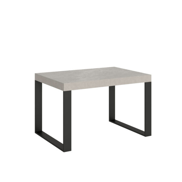 Tavolo allungabile 120/224x90 cm Tecno cashmere gambe antracite
