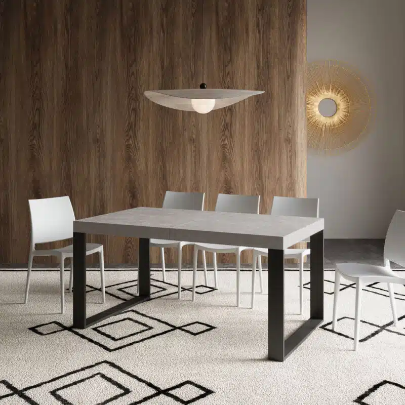 Tavolo allungabile 160/264x90 cm Tecno cashmere gambe antracite - foto 3