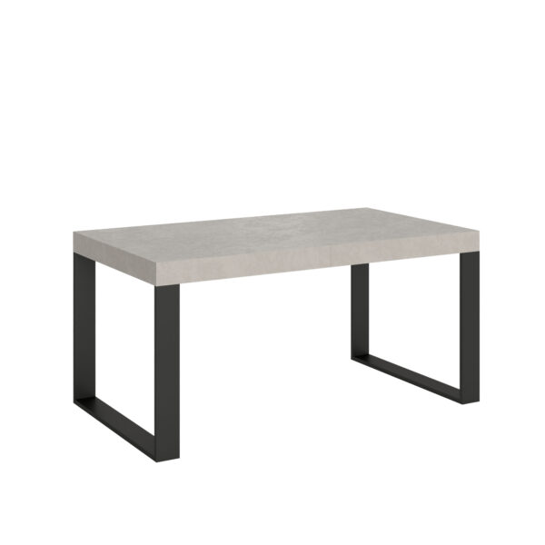 Tavolo allungabile 160/264x90 cm Tecno Premium cashmere gambe antracite