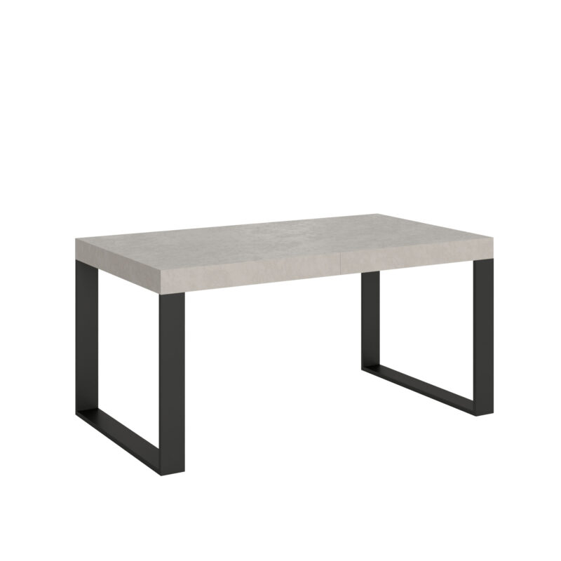 Tavolo allungabile 160/264x90 cm Tecno cashmere gambe antracite