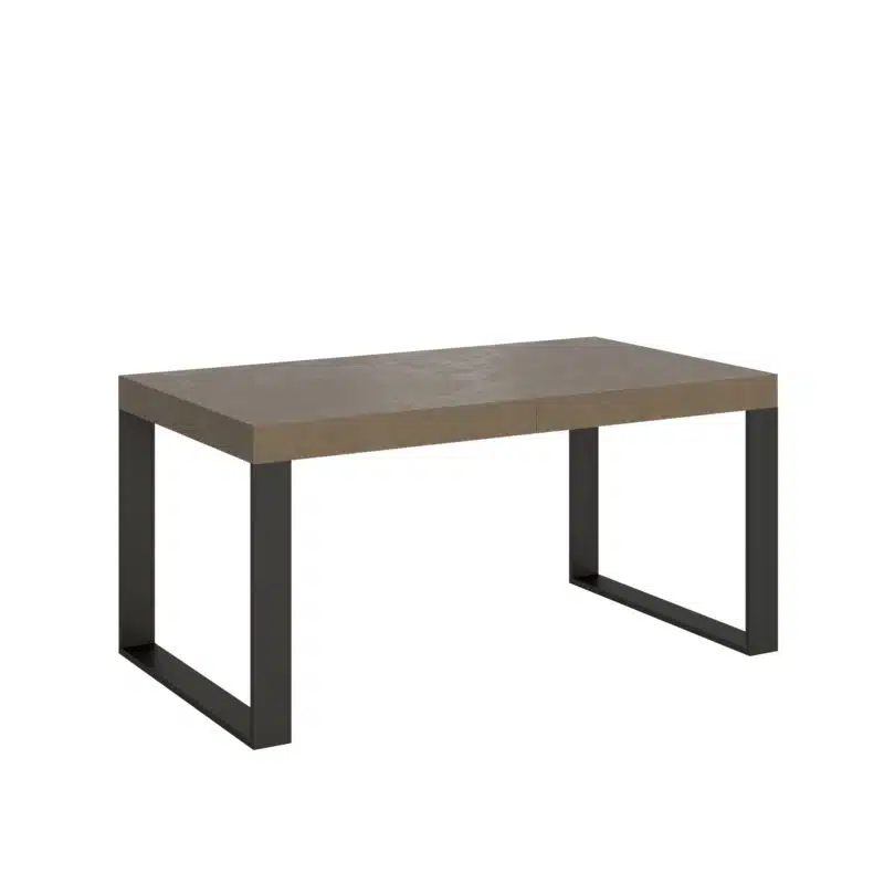 Tavolo allungabile 160/264x90 cm Tecno tortora gambe antracite - foto 2