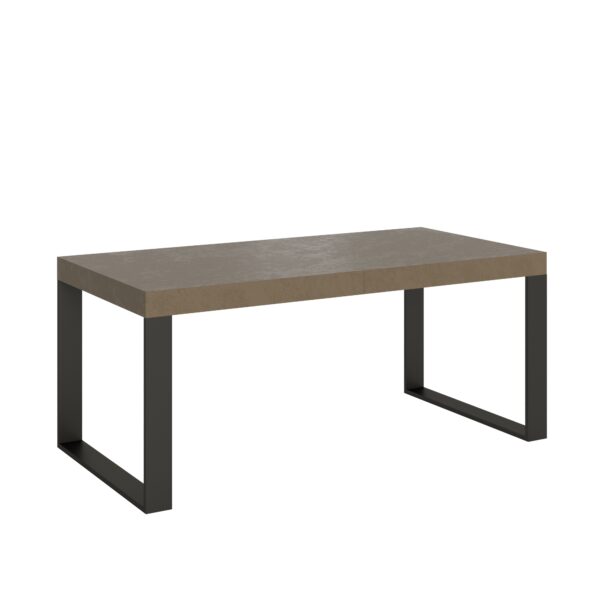 Tavolo allungabile 200/304x90 cm Tecno tortora gambe antracite