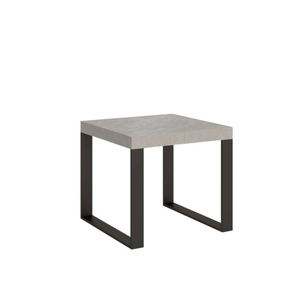 Tavolo allungabile 90/246x90 cm Tecno Premium cashmere gambe antracite