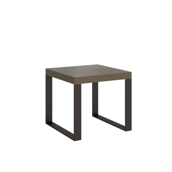 Tavolo allungabile 90/246x90 cm Tecno Premium tortora gambe antracite