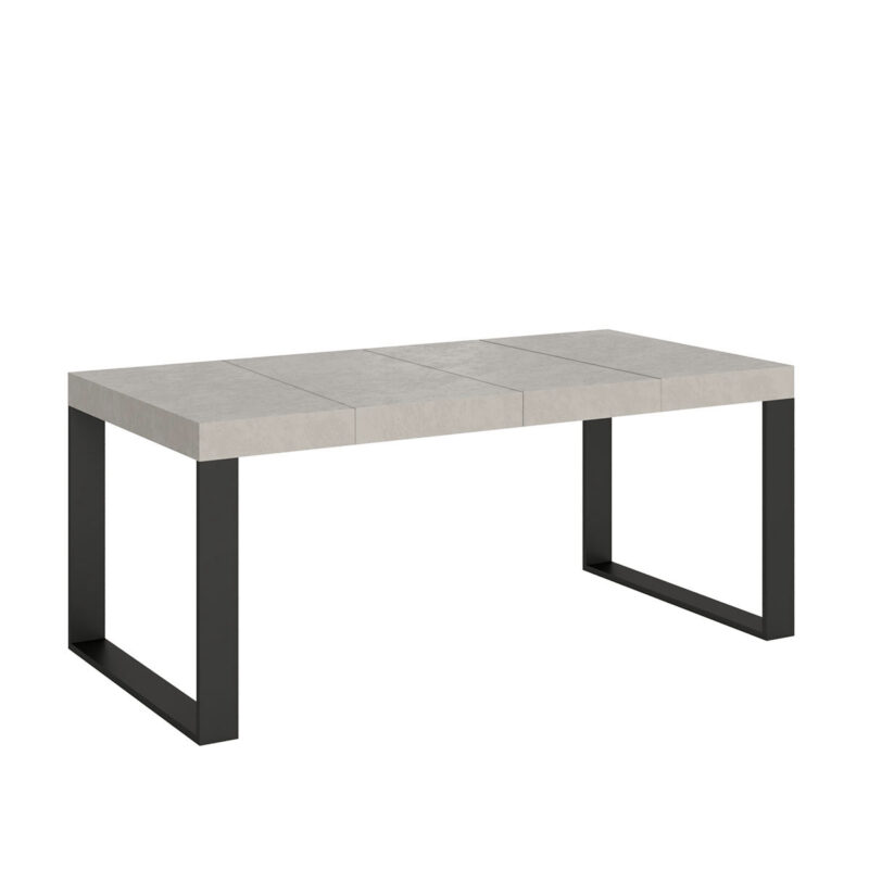 Tavolo allungabile 140/244x90 cm Tecno Premium cashmere gambe antracite